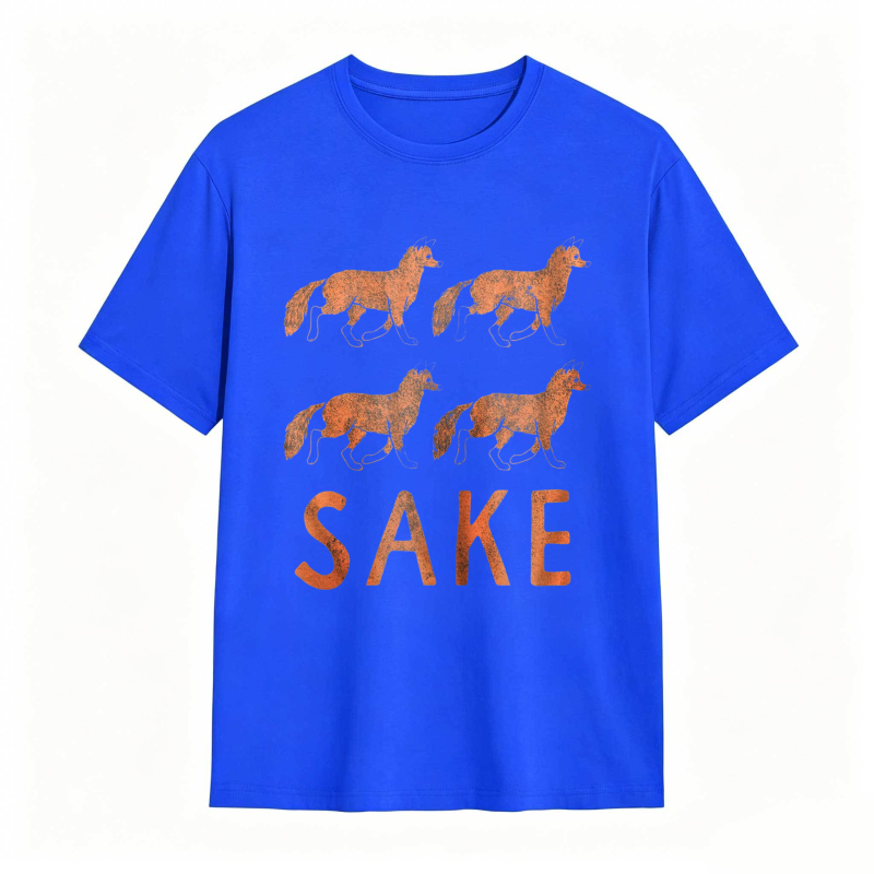 Four Fox Sake Funny Graphic Novelty Tee