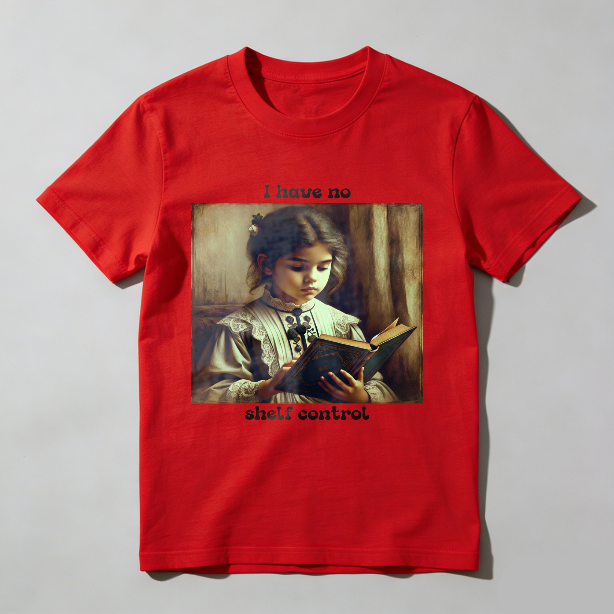Wardrobecart Girl Reading Book I Have No Shelf Control Unisex Classic T-shirt