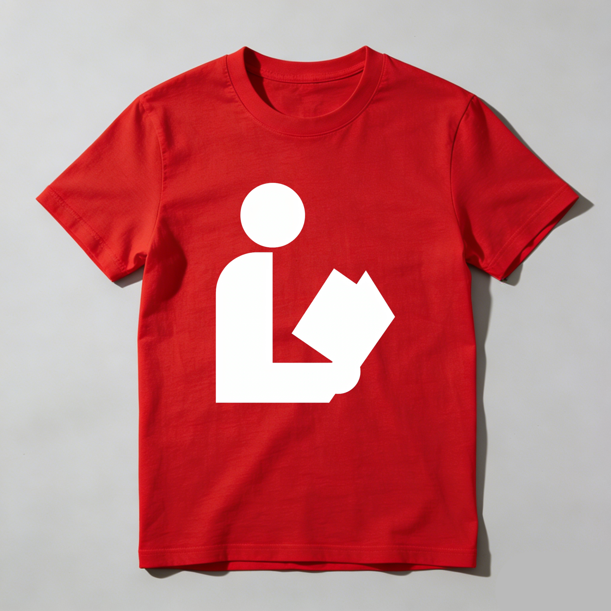 Wardrobecart Person Holding Book Symbol tshirt