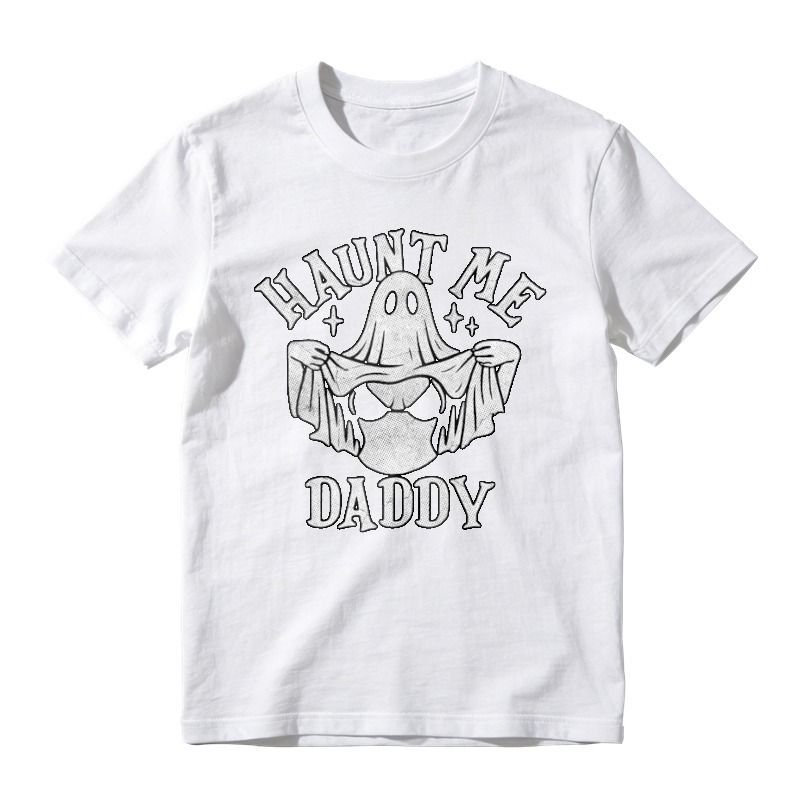 Haunt Me Daddy Ghost Skeleton Graphic T-shirt