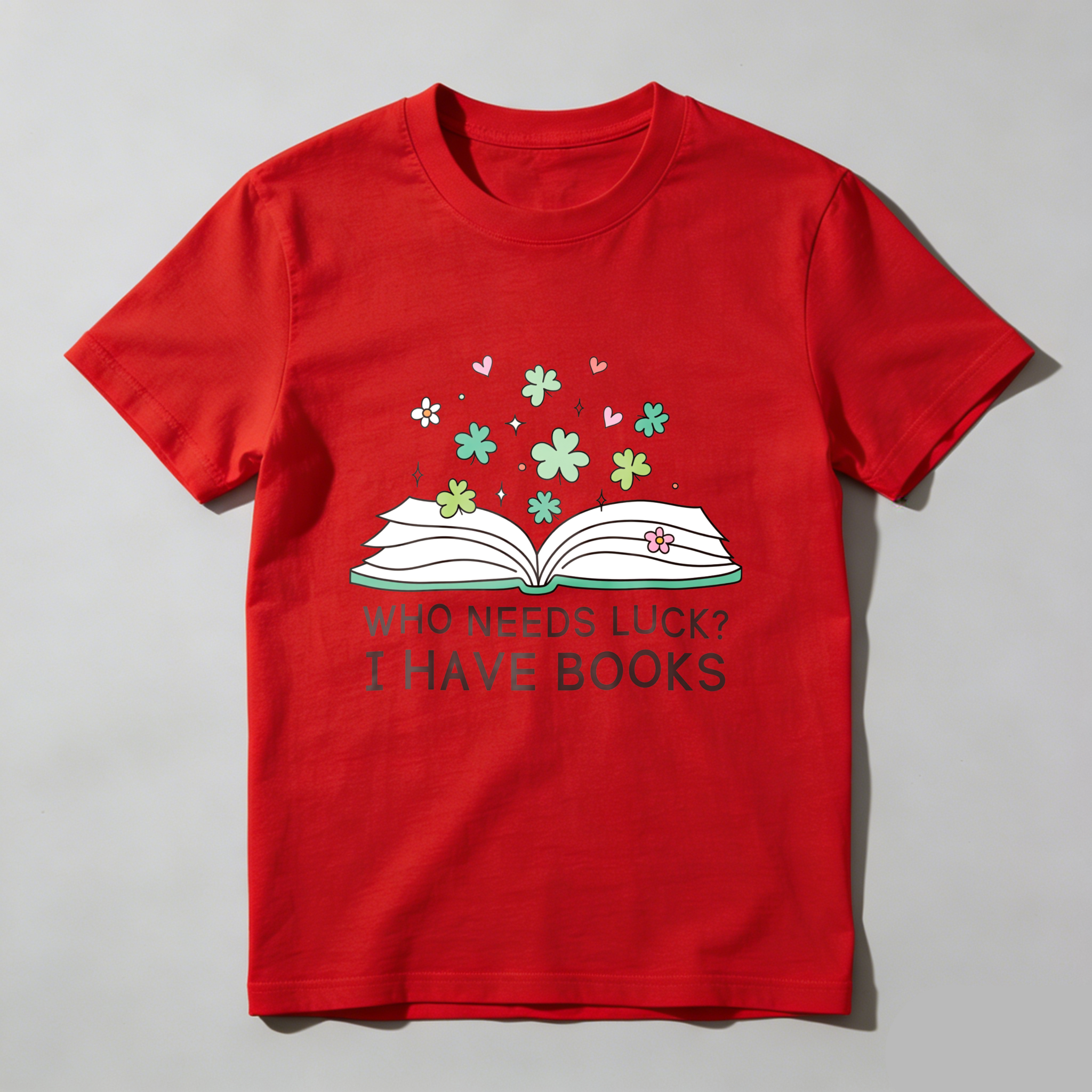 Wardrobecart Open Book With Flowers And Text tshirt