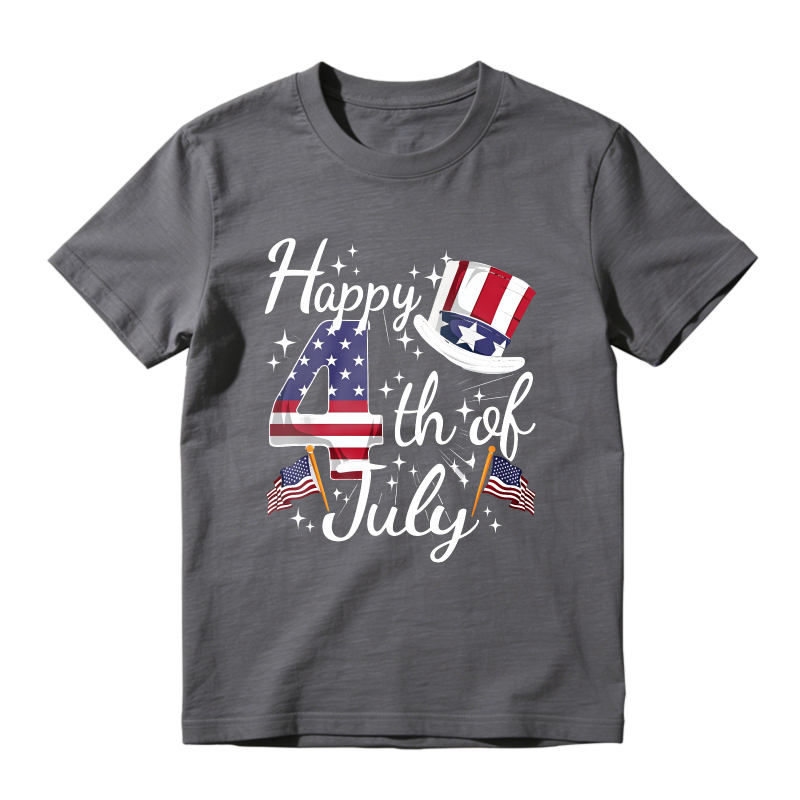 Happy 4th Of July American Flag Uncle Sam Hat Unisex Classic T-shirt