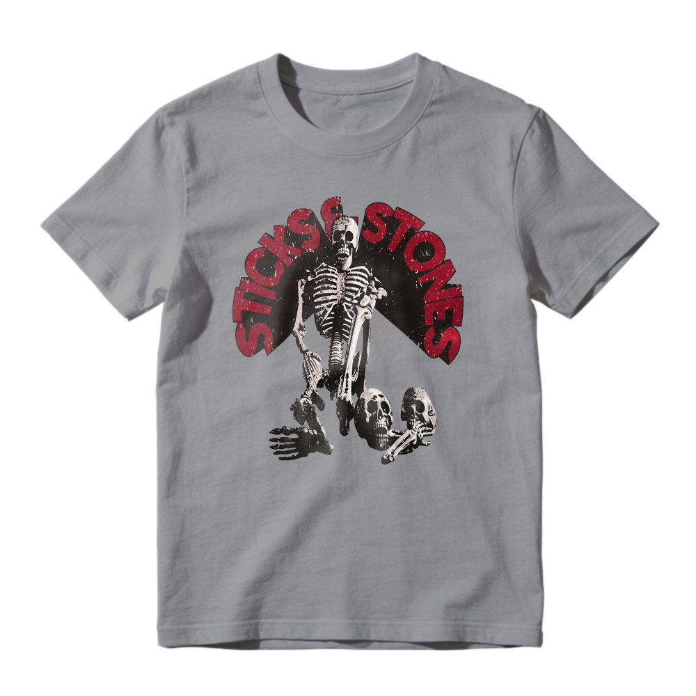 Sticks And Stones Skeleton Graphic, Unisex Classic T-shirt
