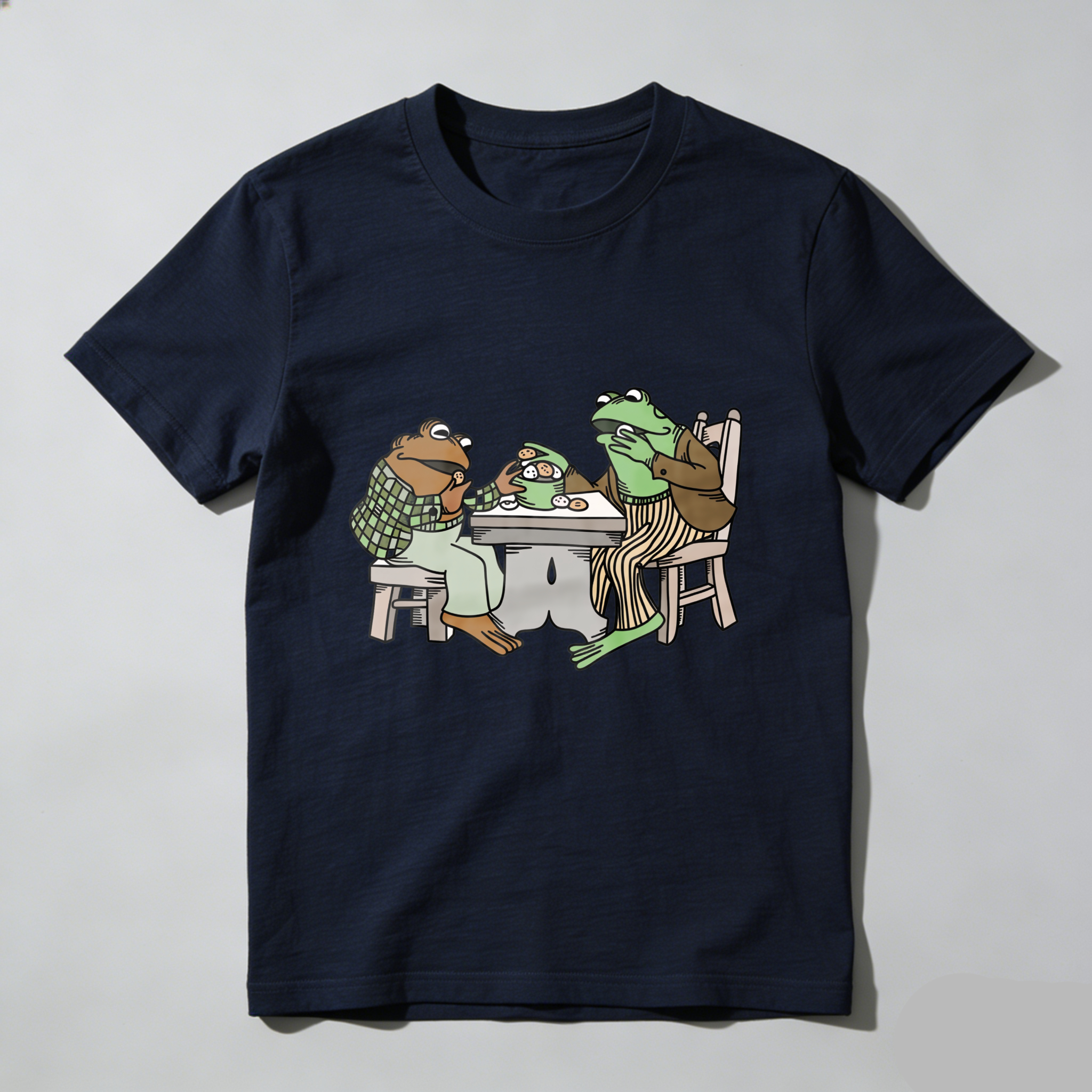 Wardrobecart Frogs Sitting At Table Eating Pizza Tshirt