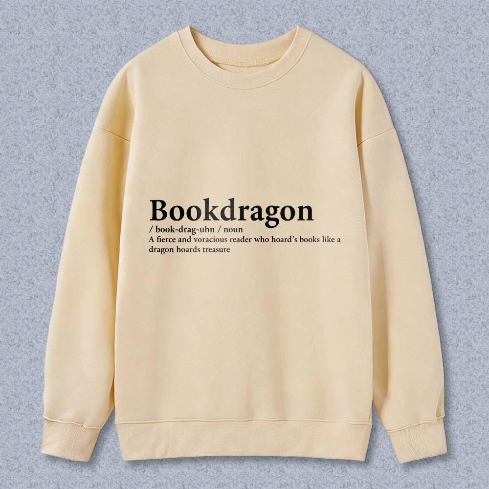 Wardrobecart Bookdragon Definition Unisex Classic Sweatshirt