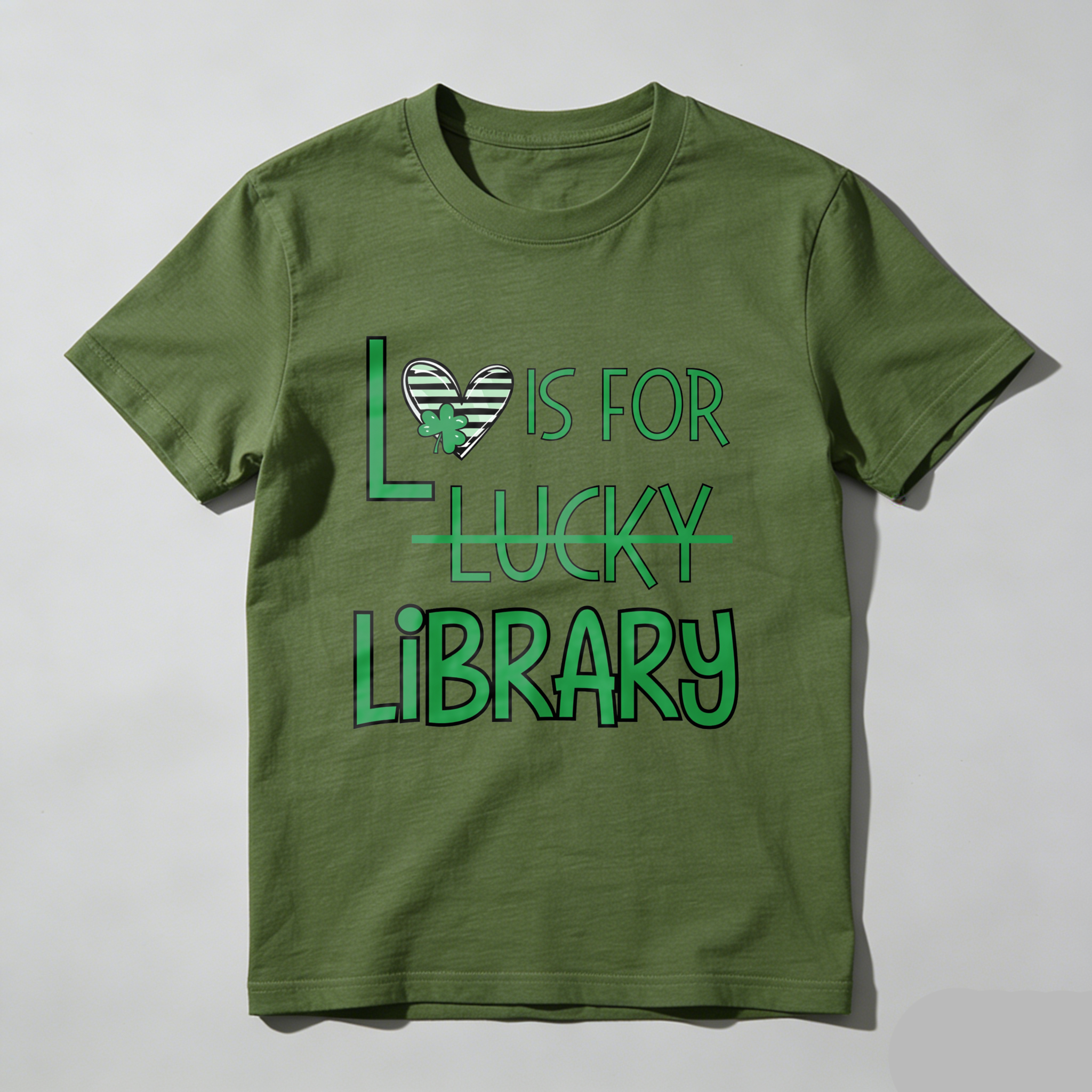 Wardrobecart L Is For Lucky Library Tshirt