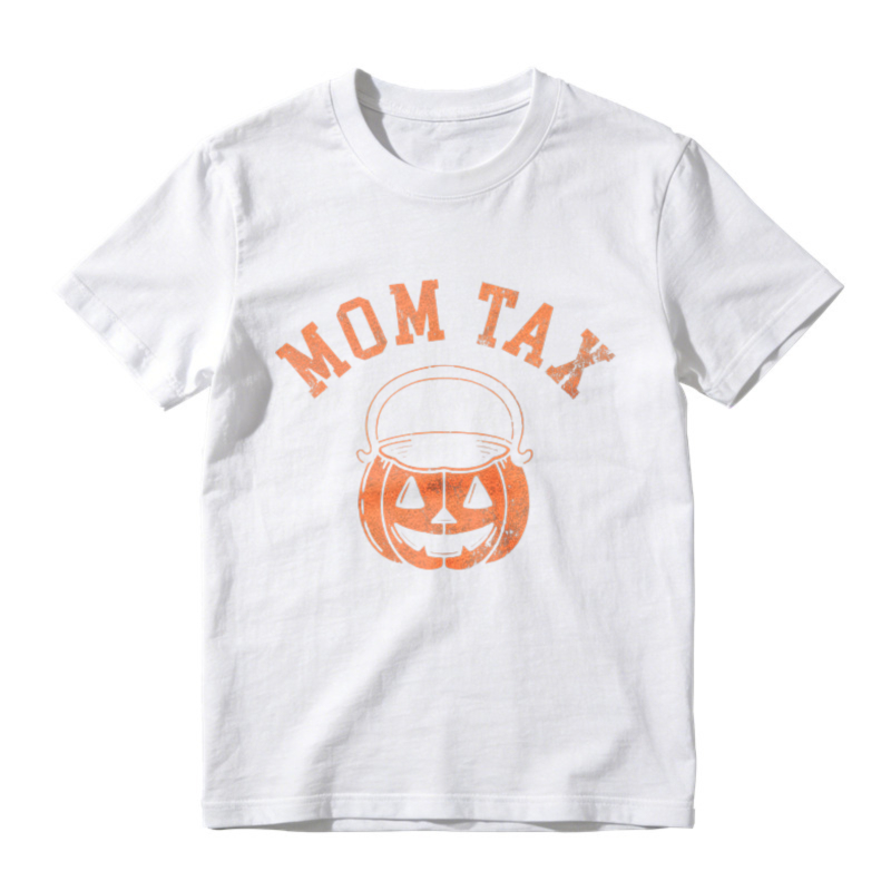 Mom Tax Halloween Pumpkin Bucket Graphic T-shirt