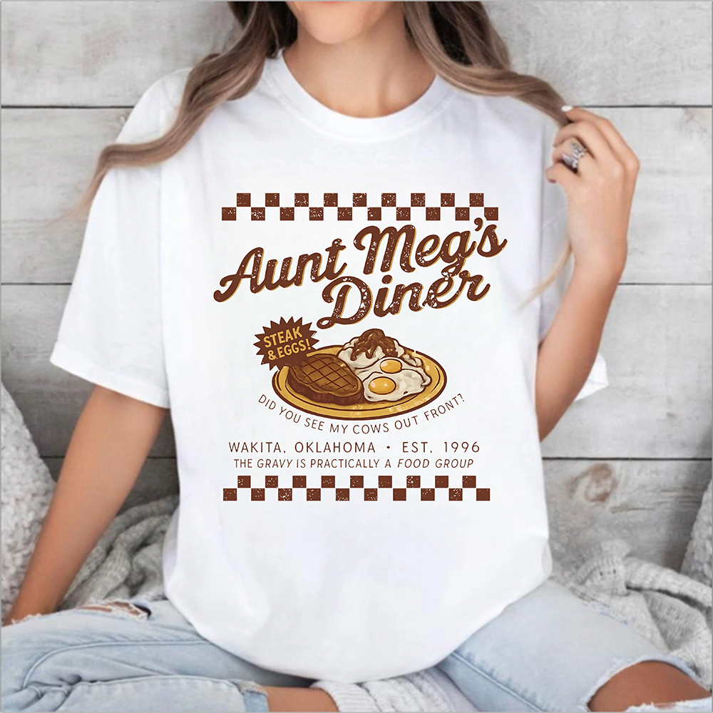 Aunt Meg’s Diner Movie Quote Funny Meme Vintage T-shirt