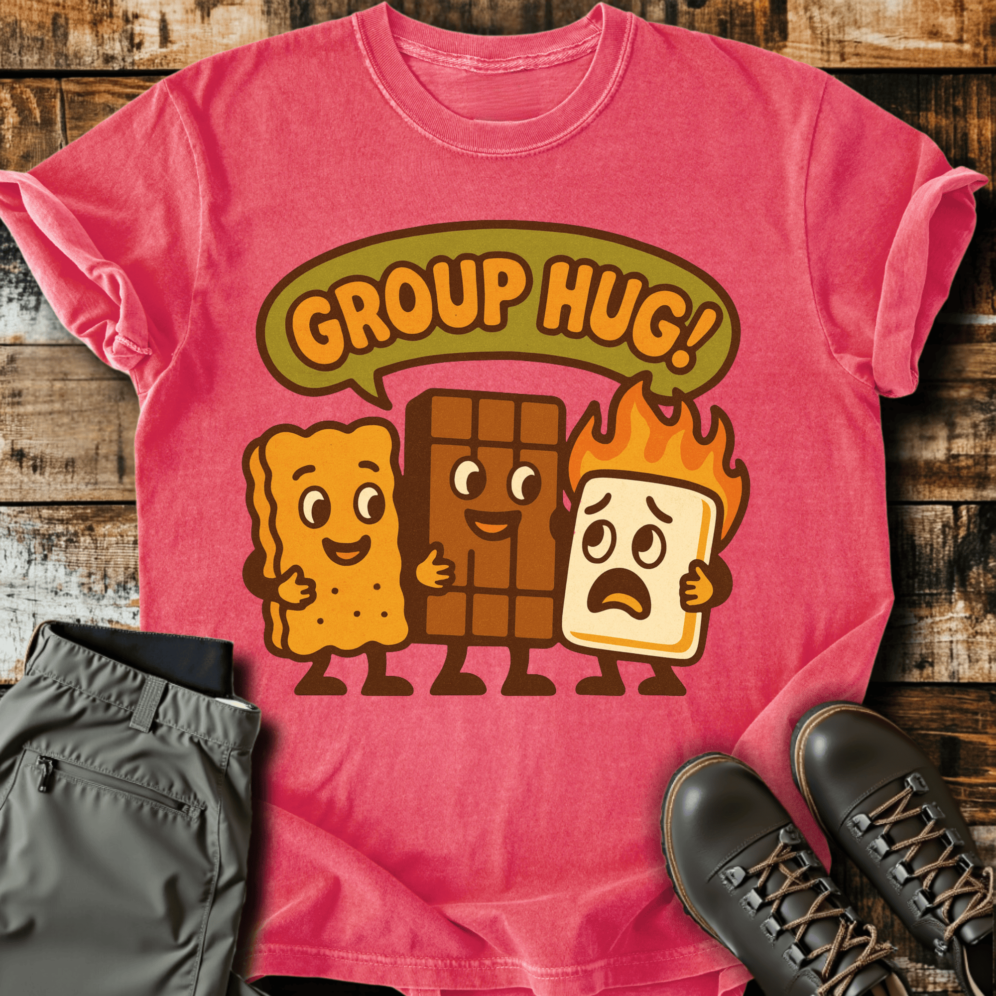 Group Hug Cotton Graphic T-Shirt