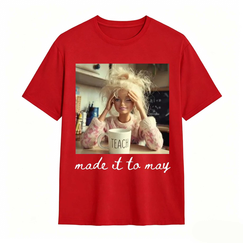 Comfort Colors Last Day of School Teacher Doll Face Meme Shirt