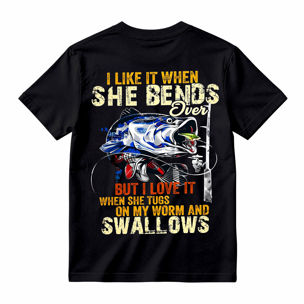 Retro Freshwater Angler Big Fish Tackle Casual T-Shirt
