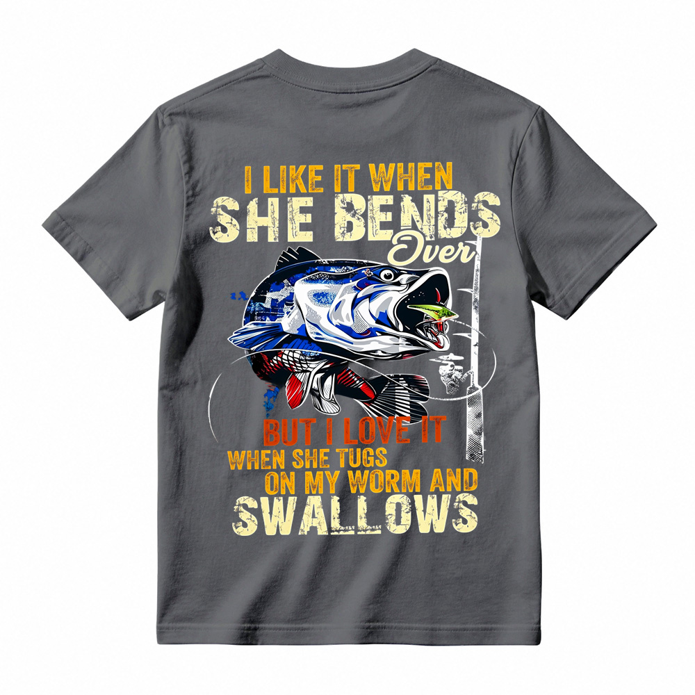 Retro Freshwater Angler Big Fish Tackle Casual T-Shirt