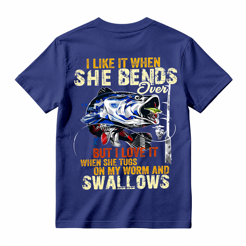 Retro Freshwater Angler Big Fish Tackle Casual T-Shirt
