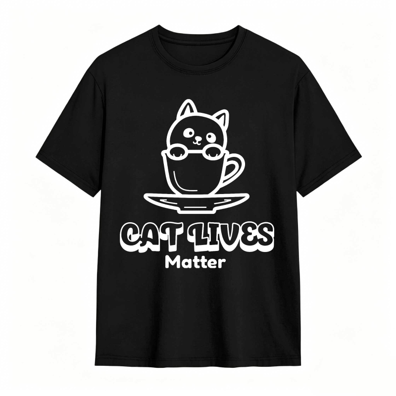 Cat Lives Matter tshirt 100% cotton