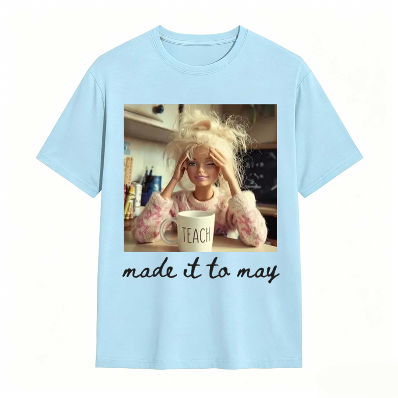 Comfort Colors Last Day of School Teacher Doll Face Meme Shirt