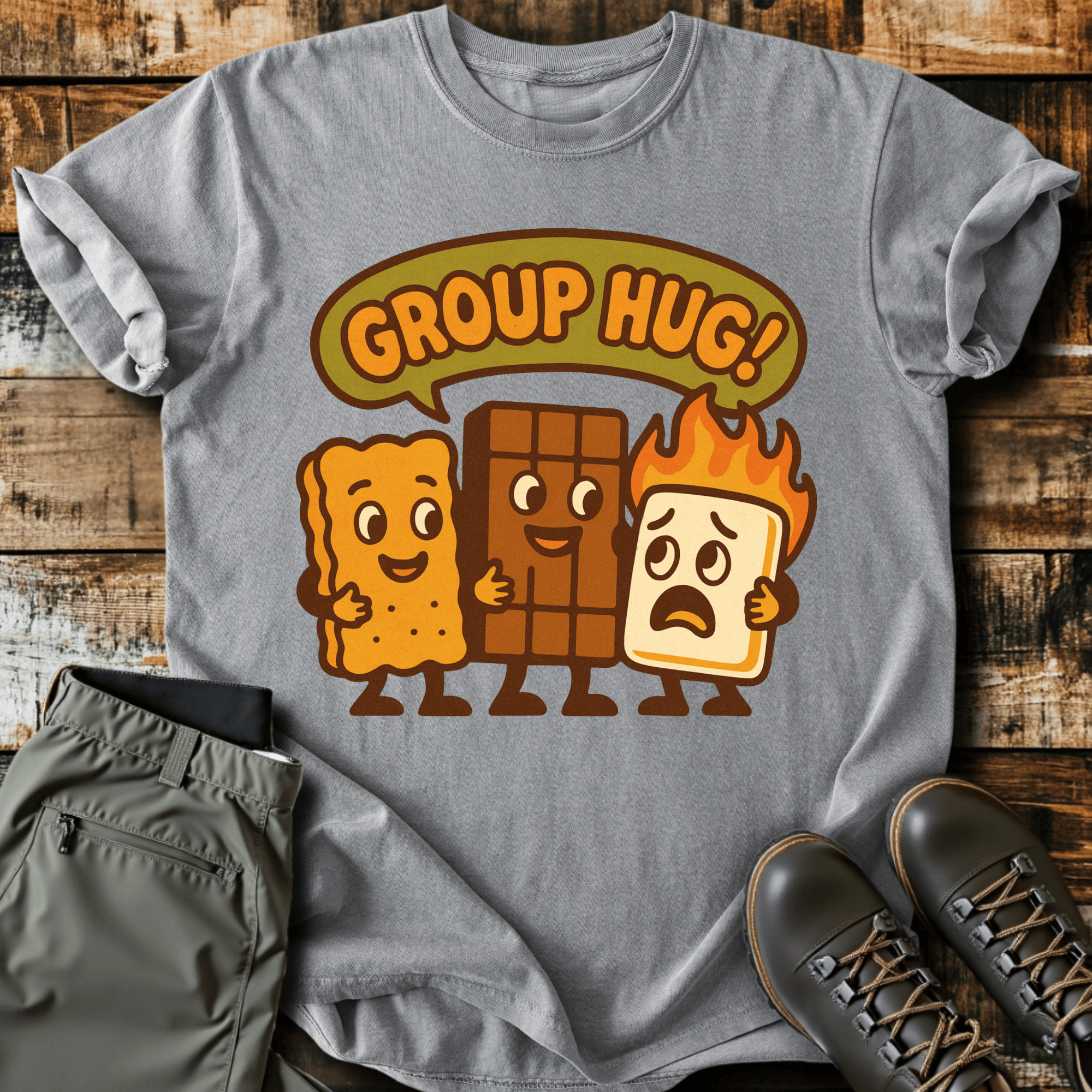 Group Hug Cotton Graphic T-Shirt