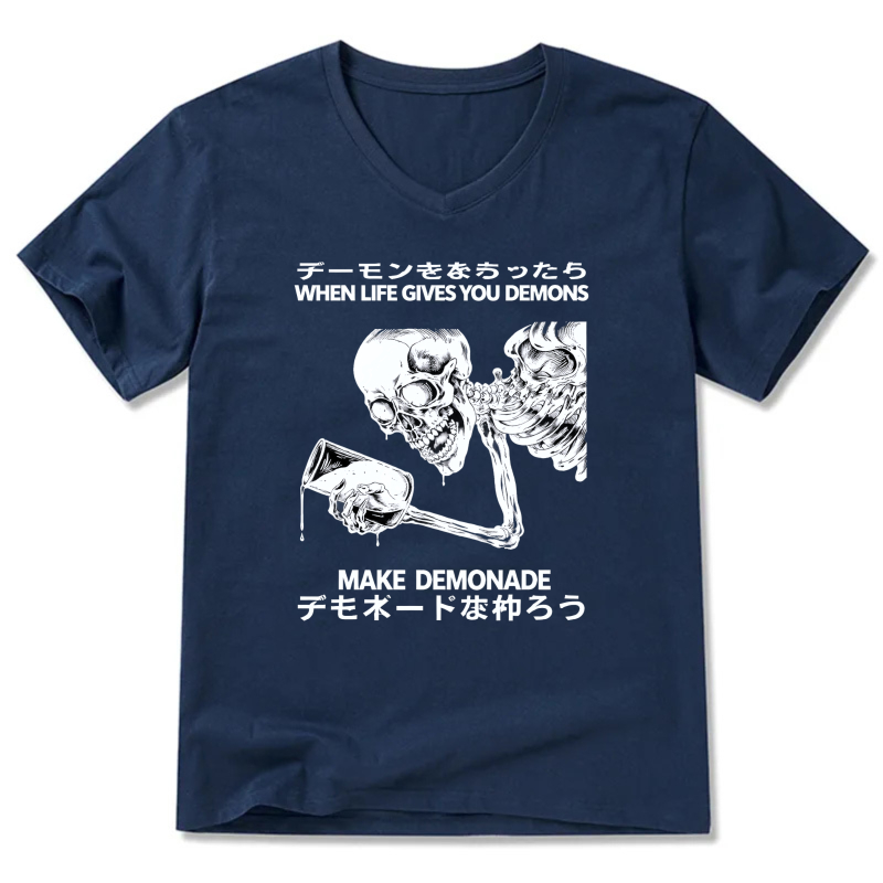 When Life Gives You Demons Make Demonade Skeleton T-Shirt