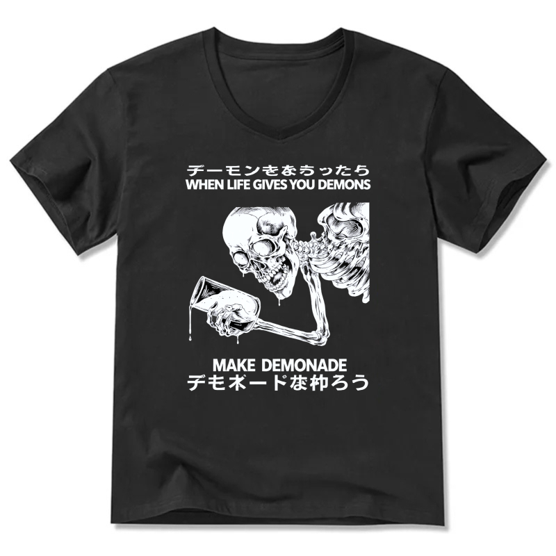 When Life Gives You Demons Make Demonade Skeleton T-Shirt