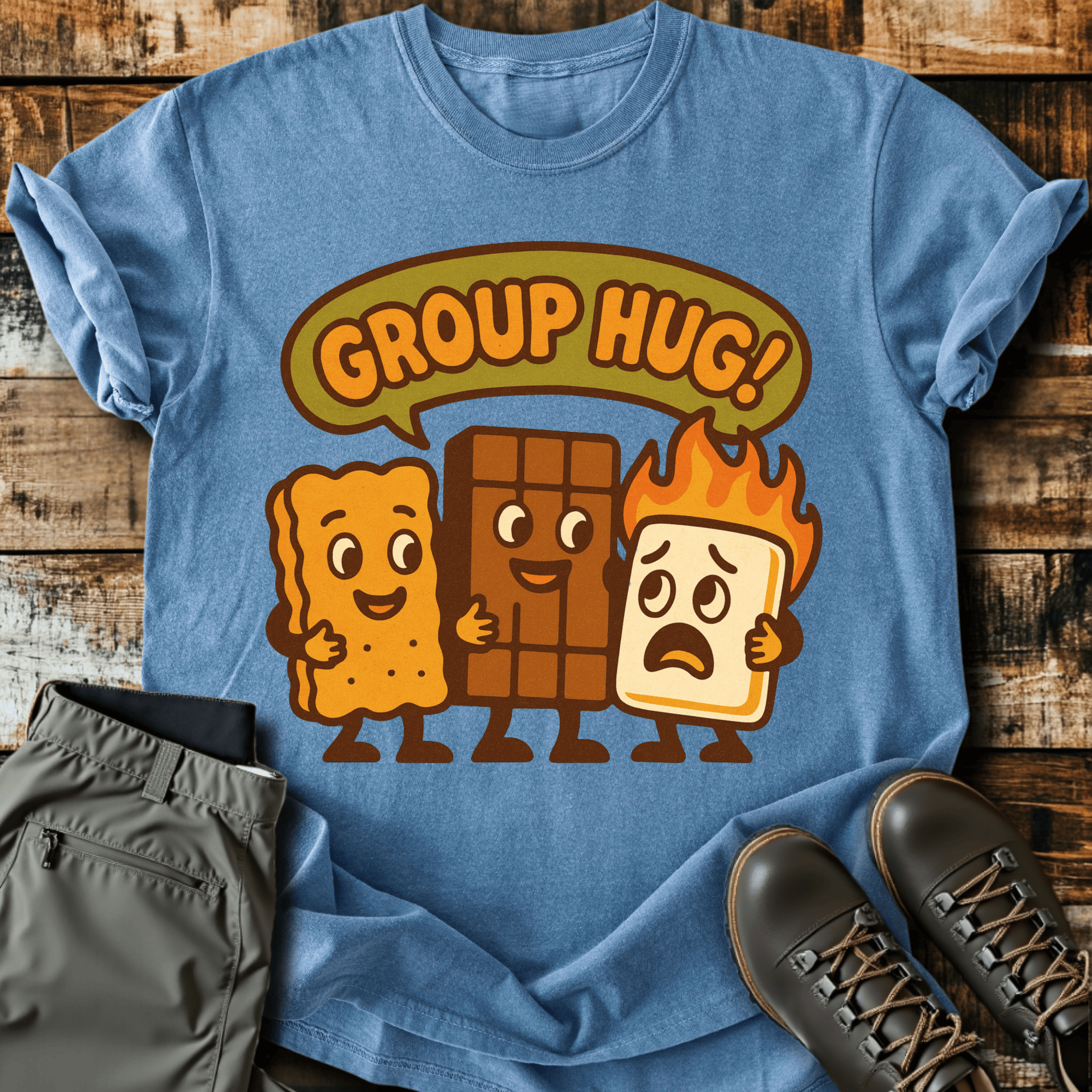 Group Hug Cotton Graphic T-Shirt