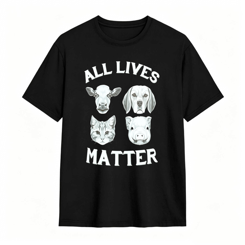 All Lives Matter Animal Faces tshirt 100% cotton