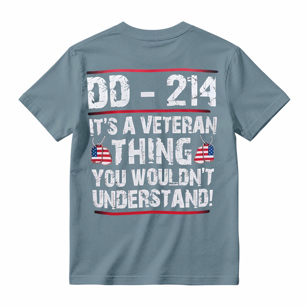 Veteran Themed Graphic T-Shirt Patriotic Slogan Tee