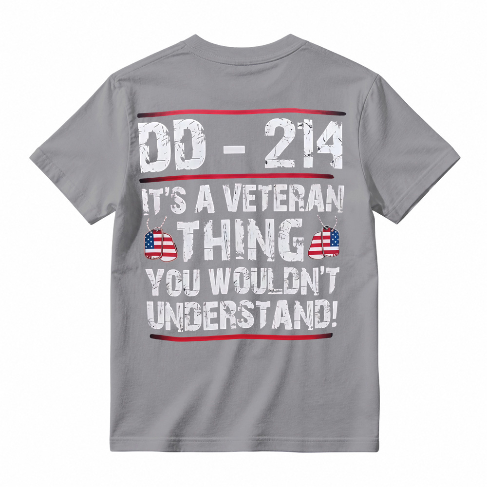 Veteran Themed Graphic T-Shirt Patriotic Slogan Tee