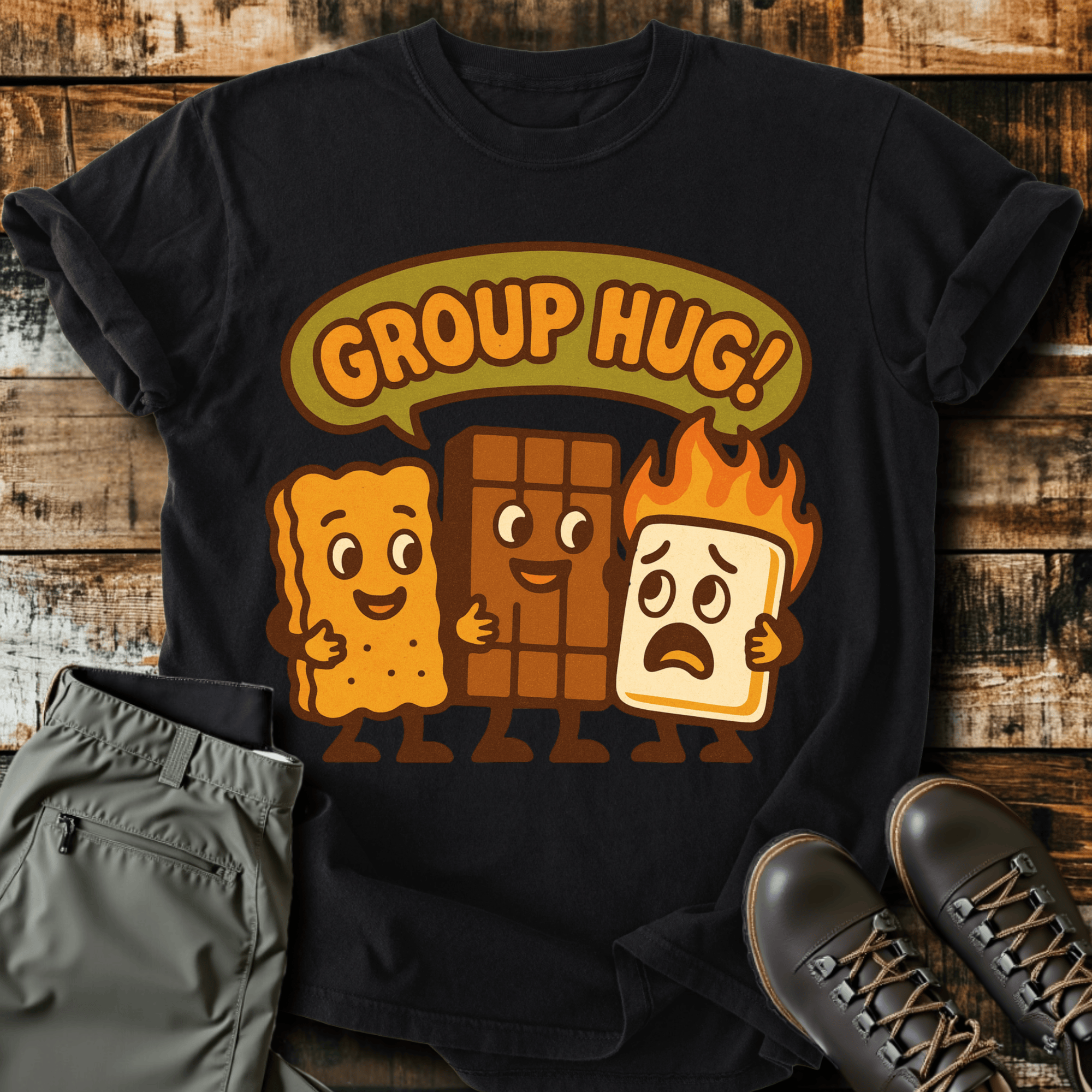 Group Hug Cotton Graphic T-Shirt