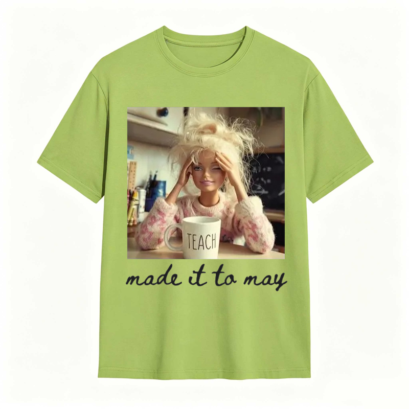 Comfort Colors Last Day of School Teacher Doll Face Meme Shirt