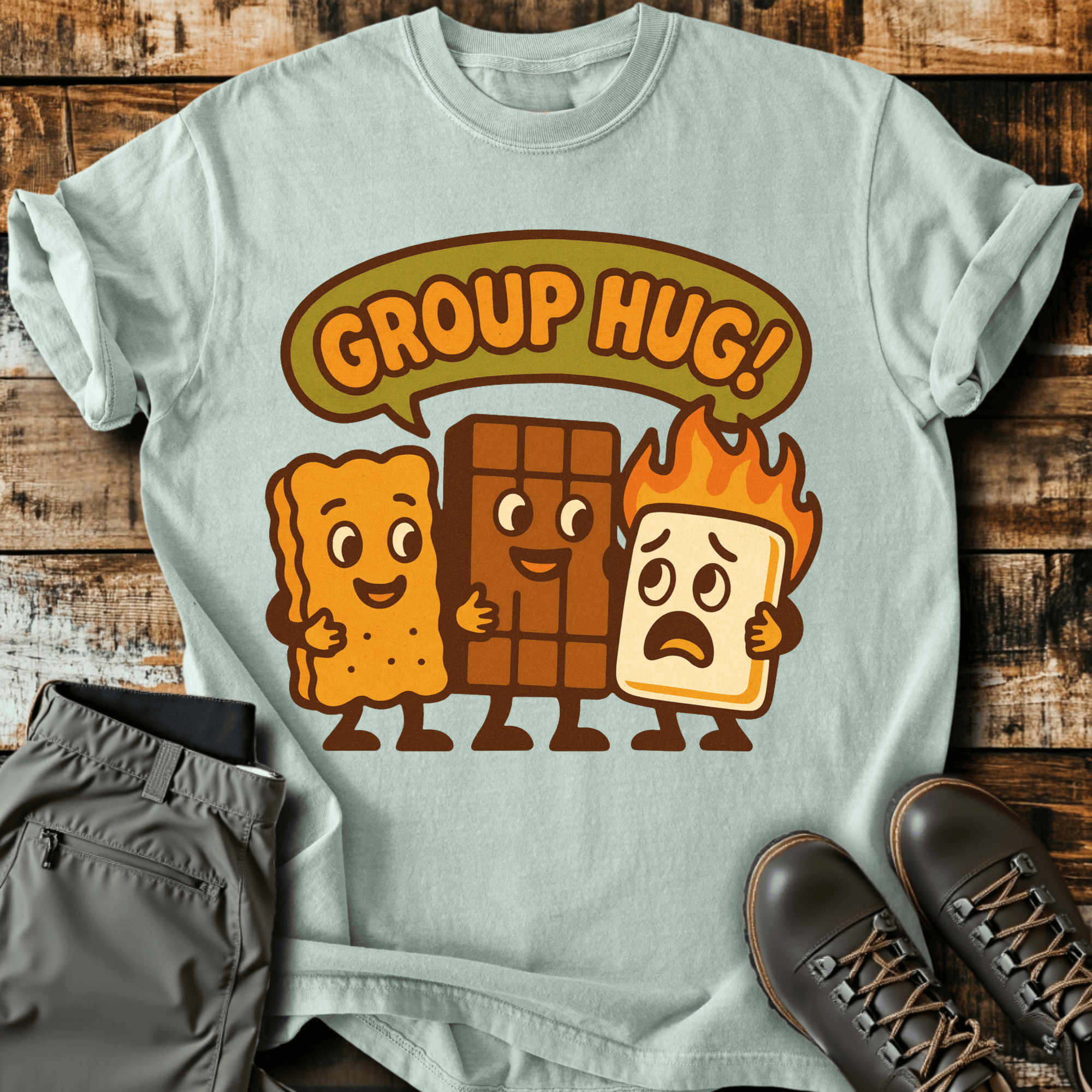Group Hug Cotton Graphic T-Shirt