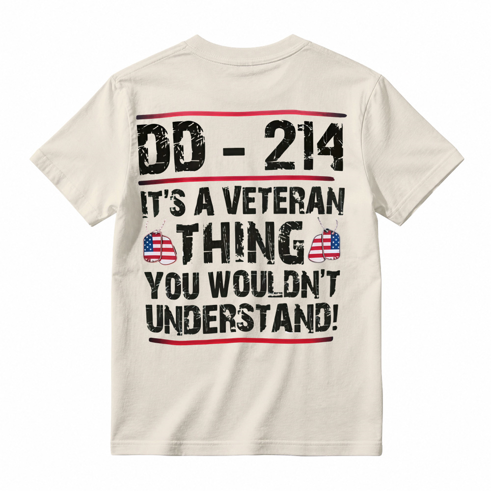 Veteran Themed Graphic T-Shirt Patriotic Slogan Tee
