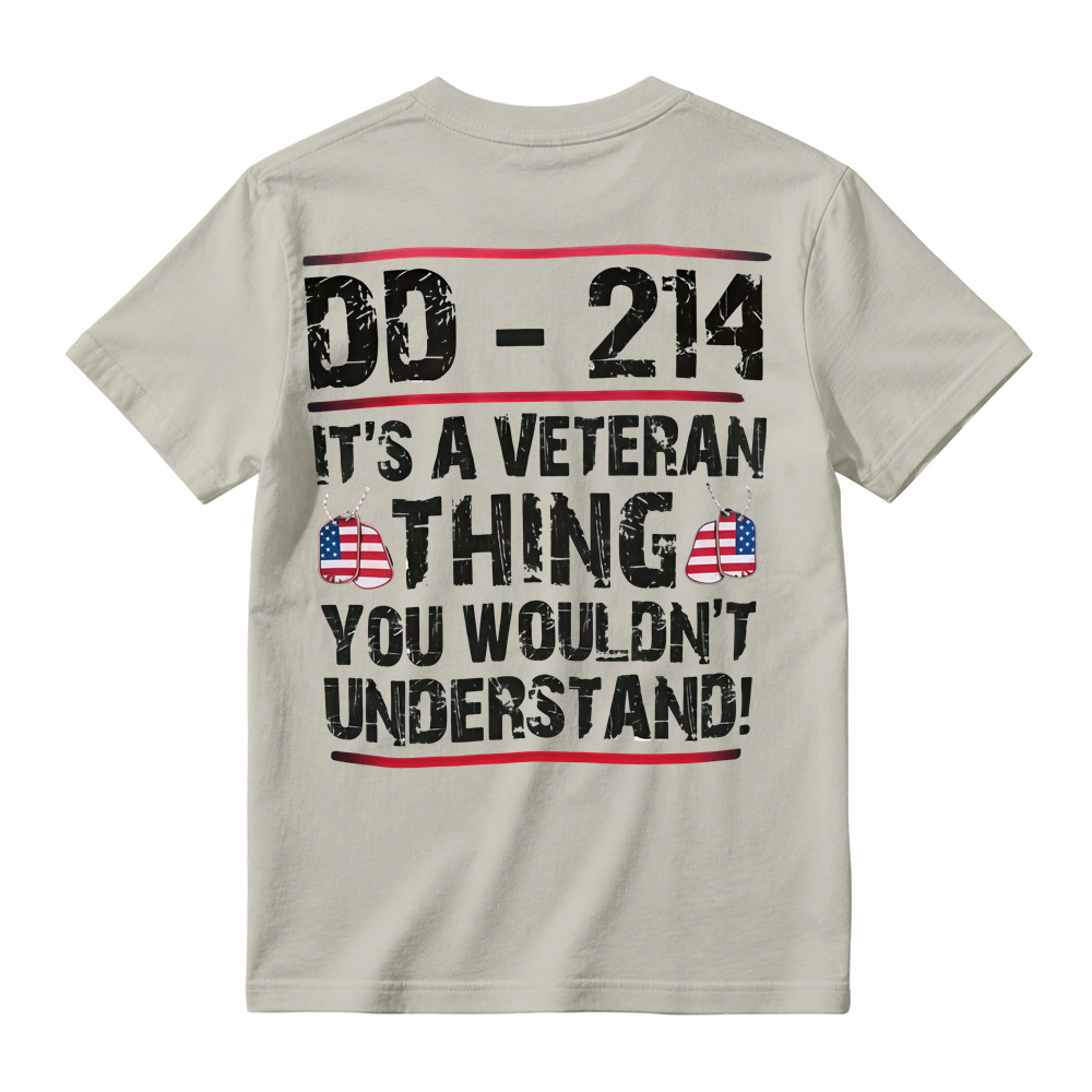 Veteran Themed Graphic T-Shirt Patriotic Slogan Tee