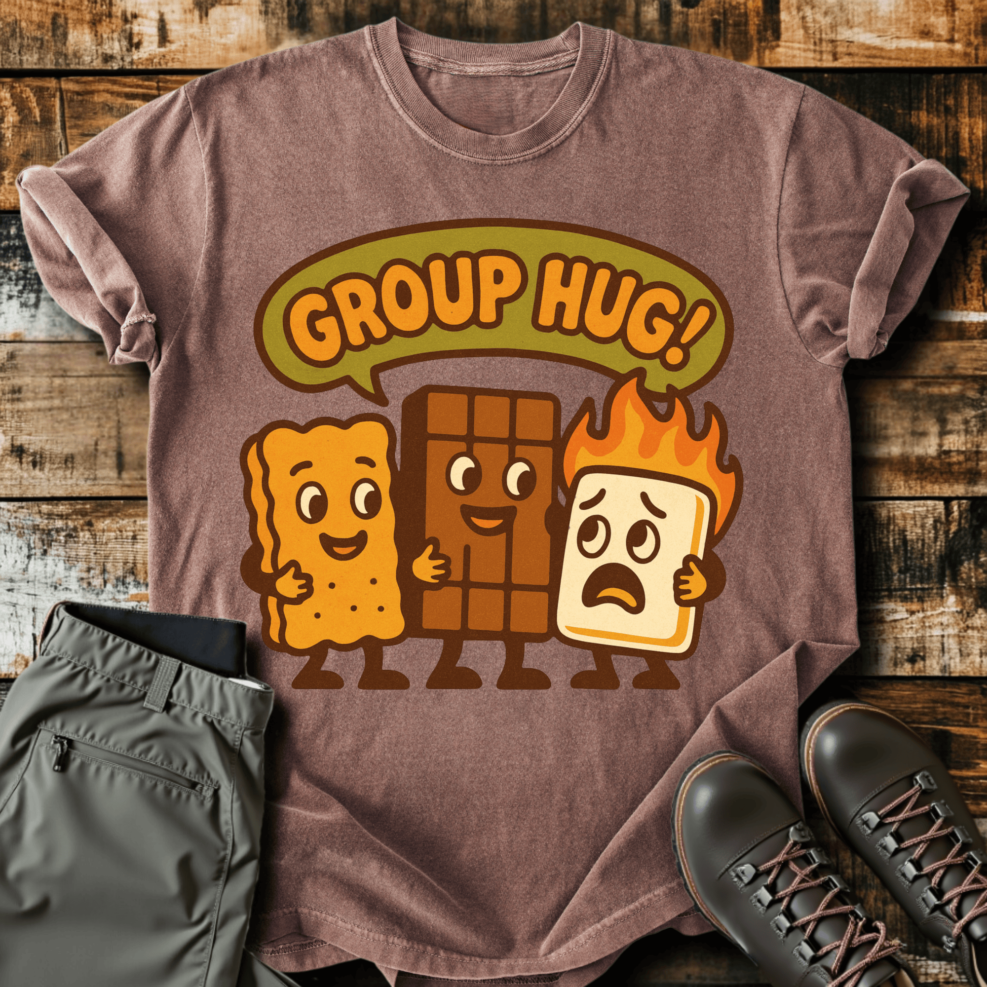 Group Hug Cotton Graphic T-Shirt