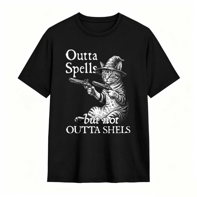 Outta Spells But Not Outta Shels tshirt 100% cotton