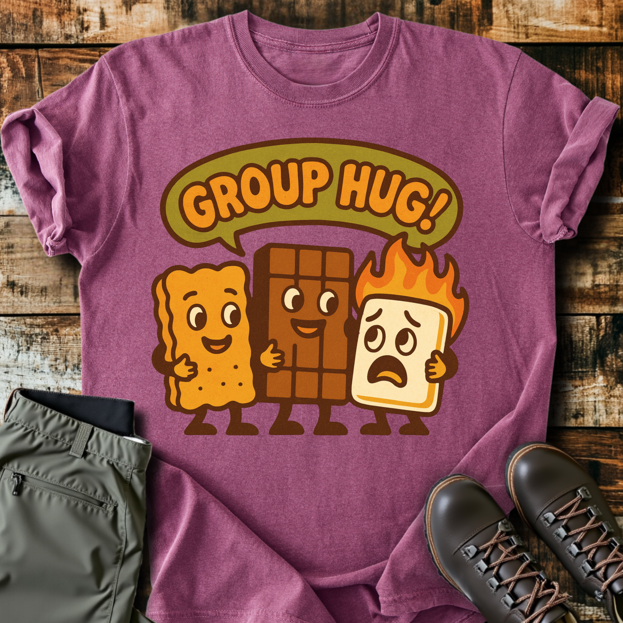 Group Hug Cotton Graphic T-Shirt