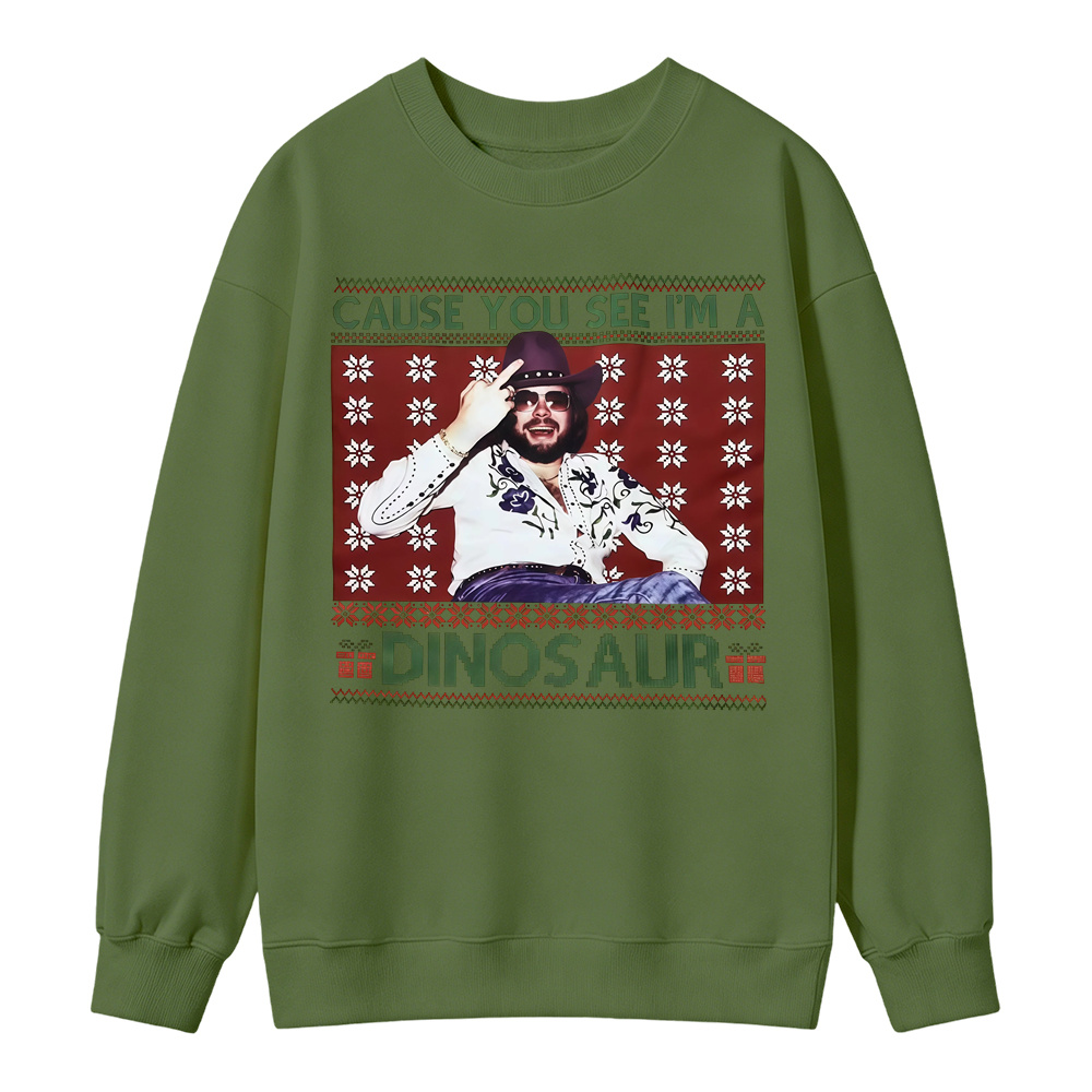 Festive Country Music Themed Casual Sweatshirt