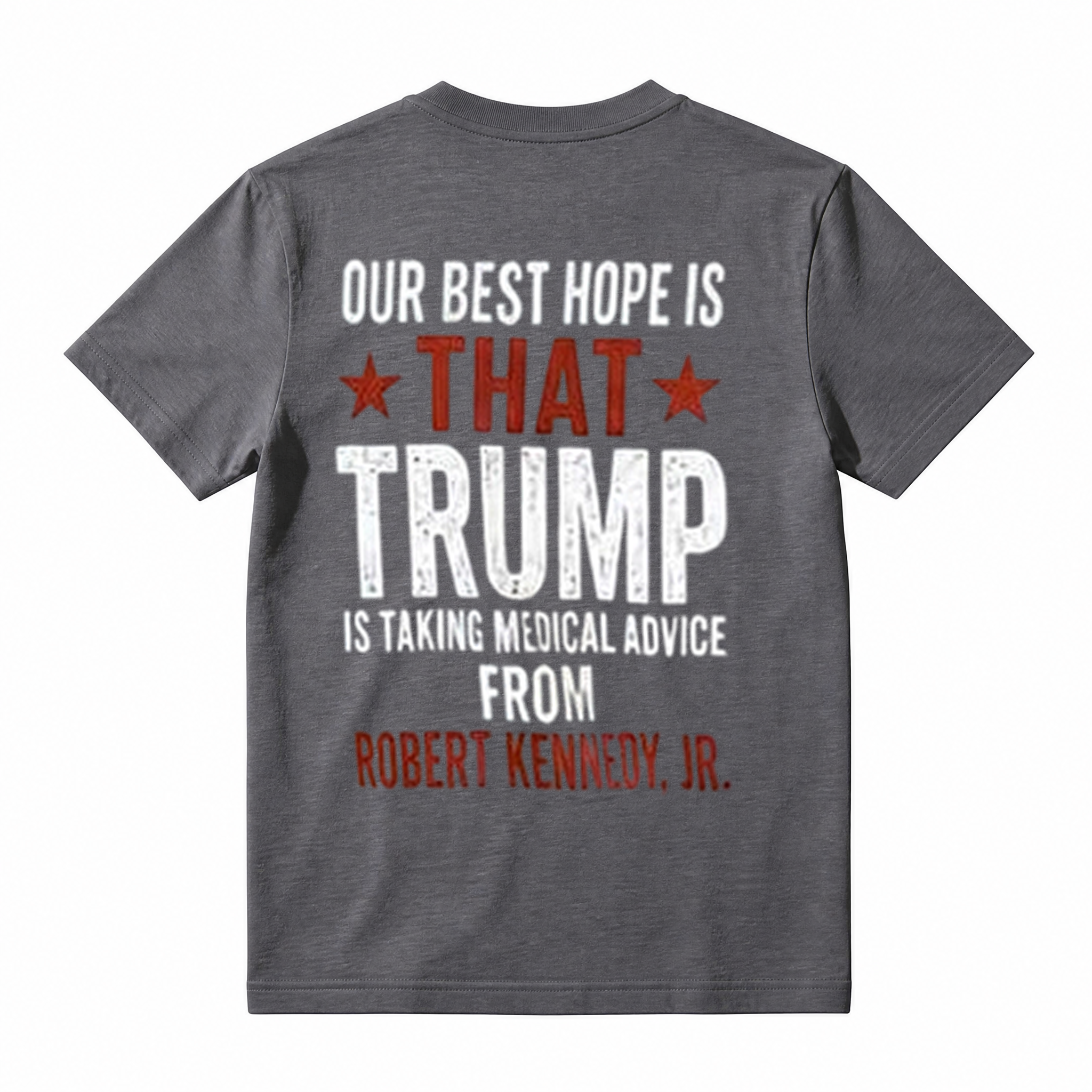 Distressed Text Public Health Freedom Graphic Short Sleeve T-Shirt