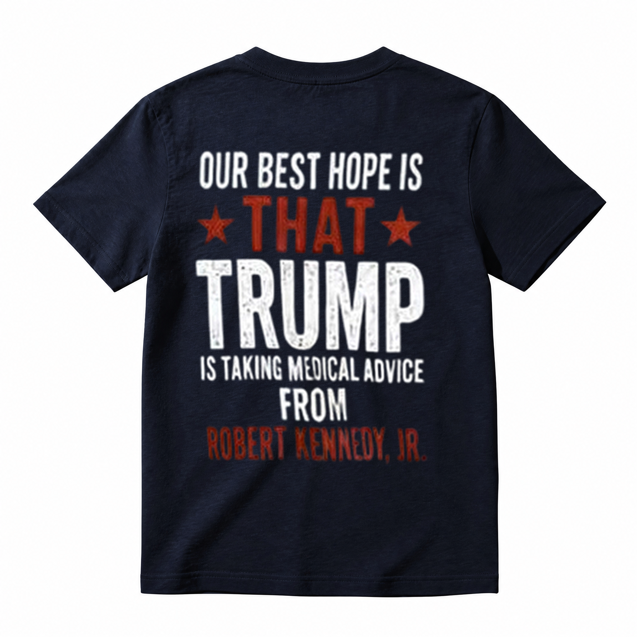 Distressed Text Public Health Freedom Graphic Short Sleeve T-Shirt