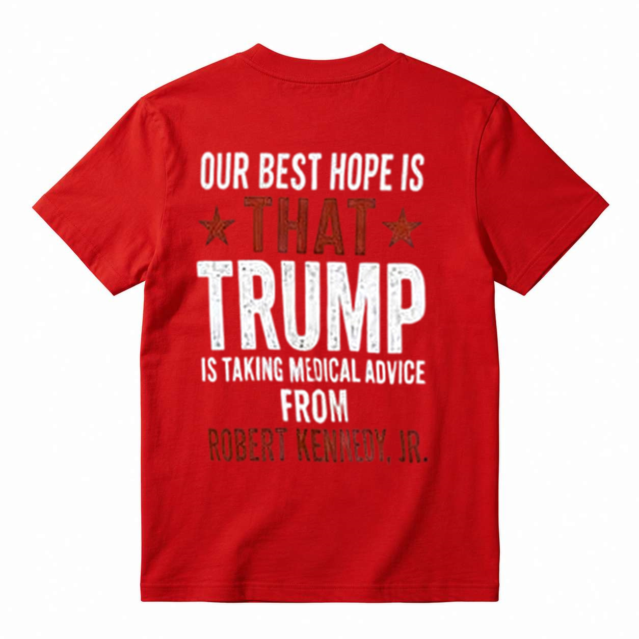 Distressed Text Public Health Freedom Graphic Short Sleeve T-Shirt