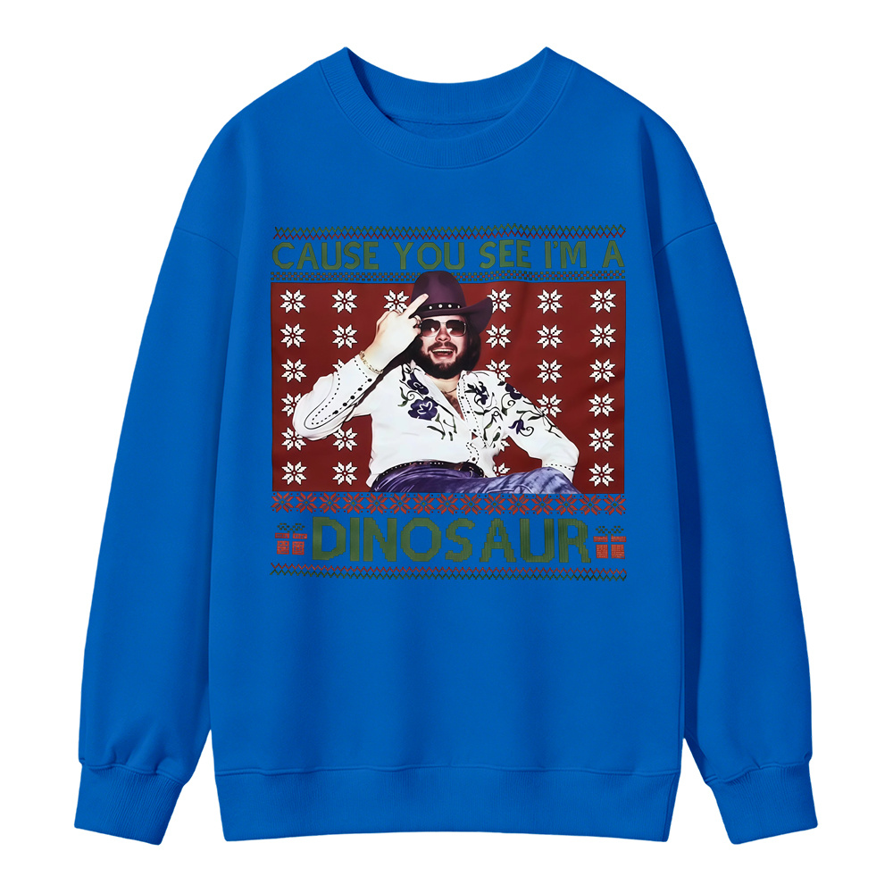 Festive Country Music Themed Casual Sweatshirt