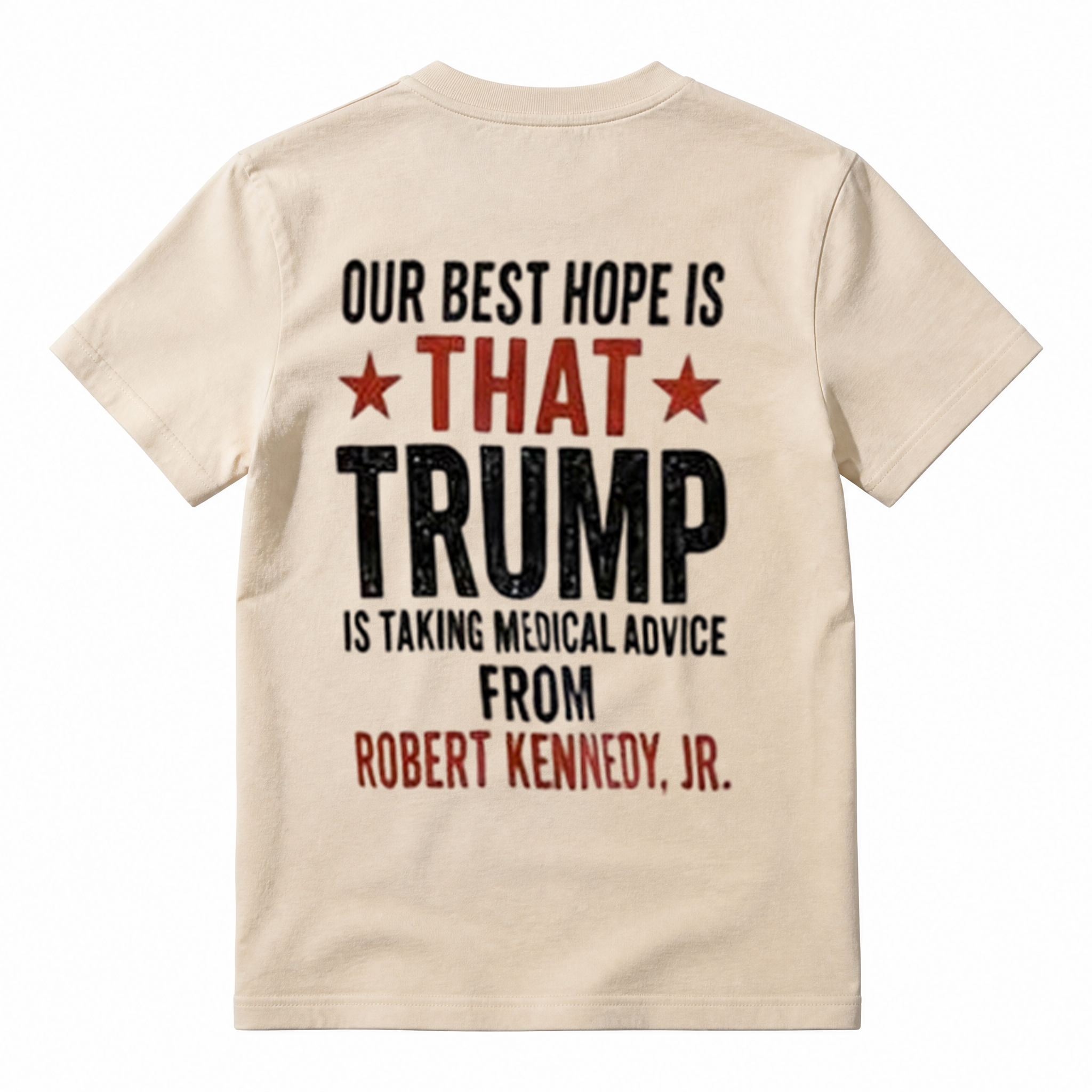 Distressed Text Public Health Freedom Graphic Short Sleeve T-Shirt