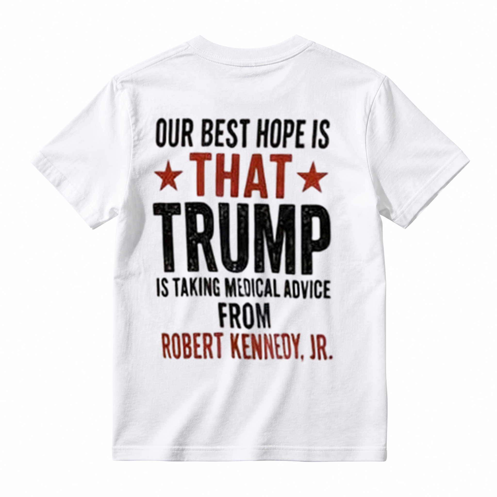Distressed Text Public Health Freedom Graphic Short Sleeve T-Shirt