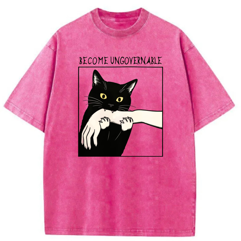 Black Cat Holding Human Arm tshirt 100% cotton