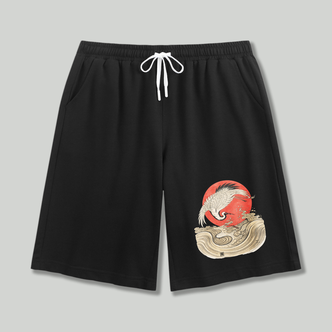 Phoenix And Wave Design Shorts