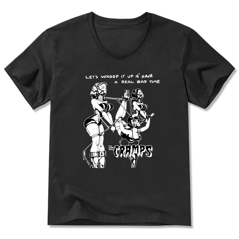 The Cramps Rock Band Vintage Punk T Shirt Women Men Unisex Black Graphic Tee
