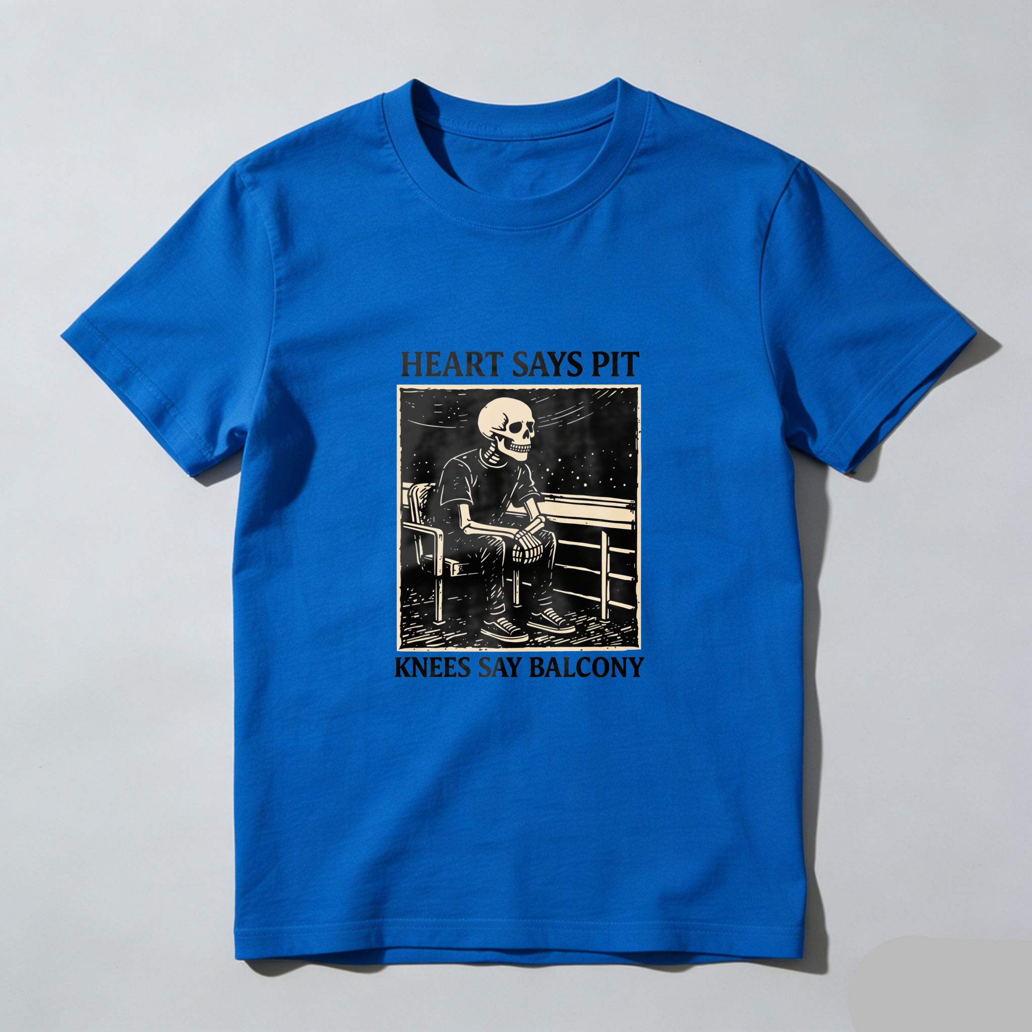 Heart Says Pit   Head Says Baseball tshirt 100% cotton