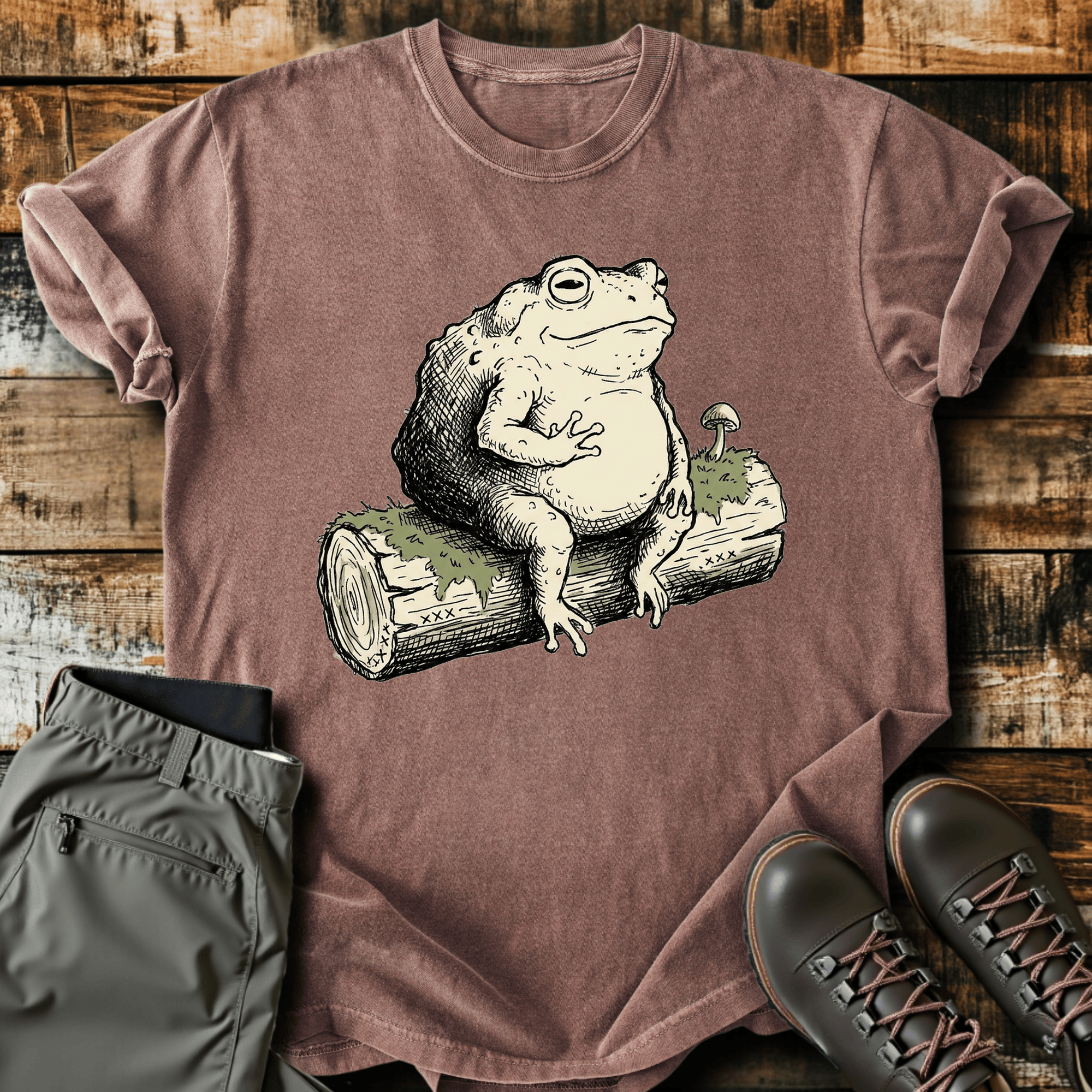 Log Toad T-Shirt