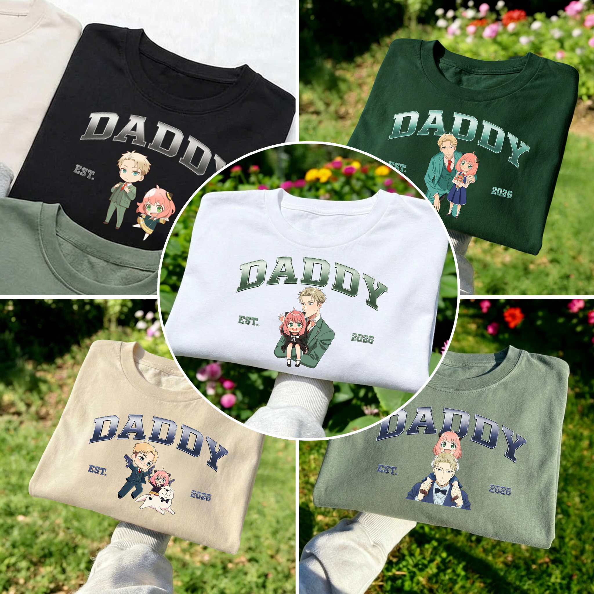 Personalized Spy x Family Daddy Crewneck | Custom Year & Design for Dads