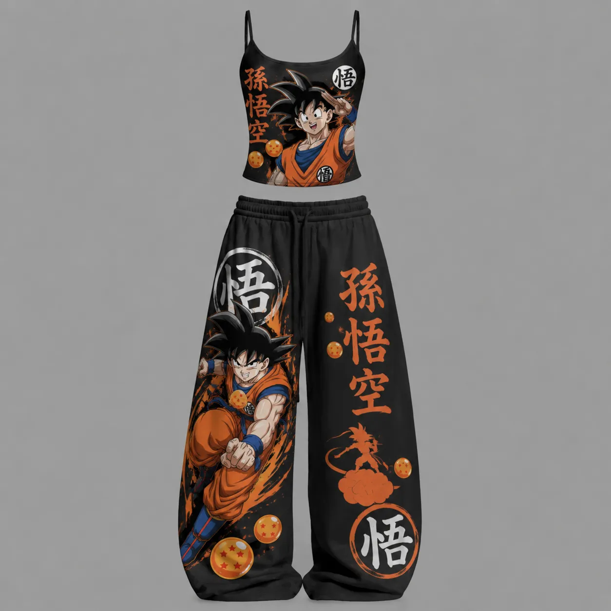 DragonBall Top & Elasticated Trousers Two-Piece Set