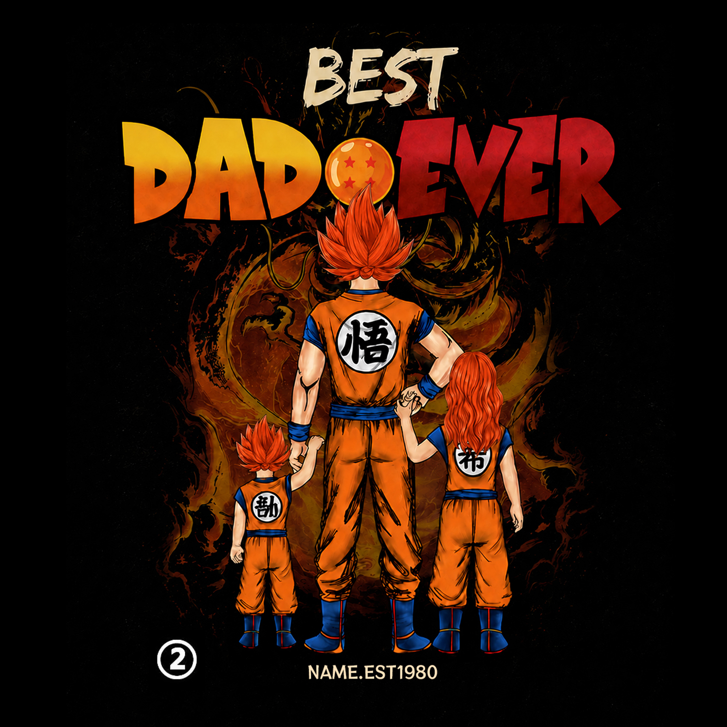 Personalized Best Dad Ever Shirt - Dragon Dad Custom Shirt Gift For Dad