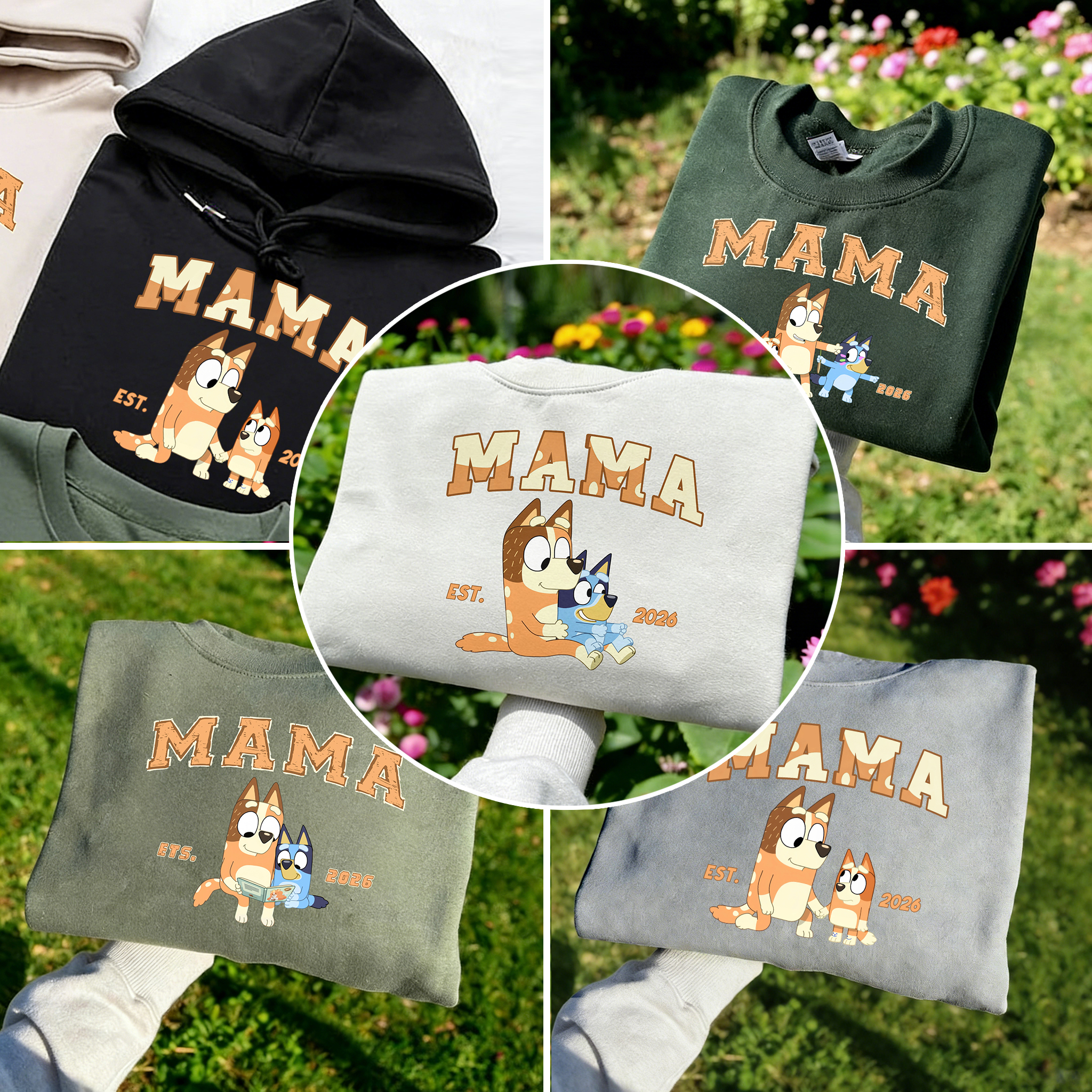 Custom-printed portrait sweatshirts based on photos